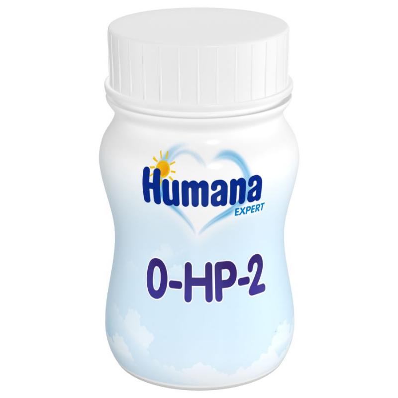 Рідка дитяча гіпоалергенна початкова молочна суміш «Хумана 0-HP-2 Експерт» для недоношених дітей та дітей з низькою масою тіла (від 1800 г)